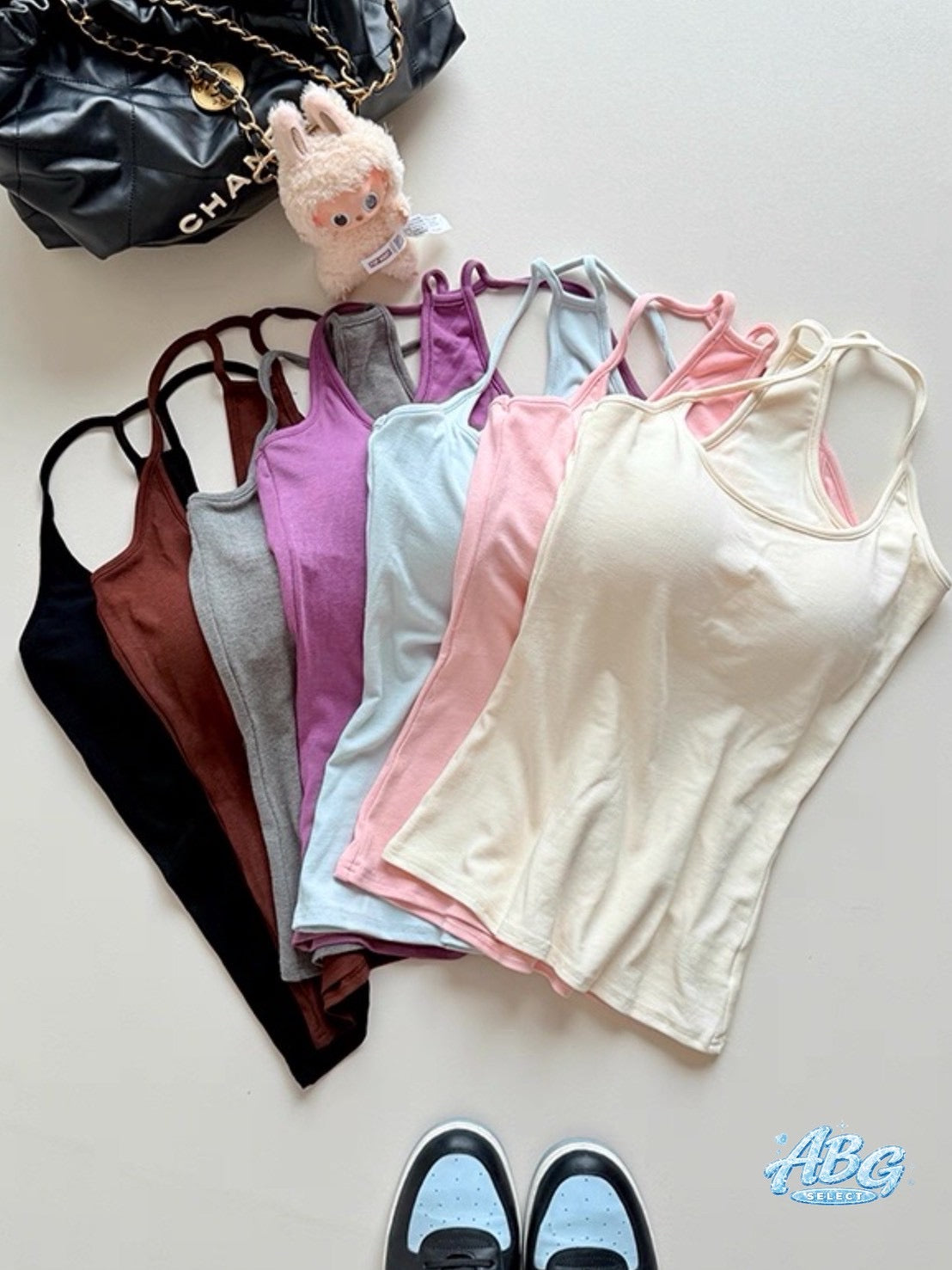 Curve flare set ☆ 工字背心兩件套