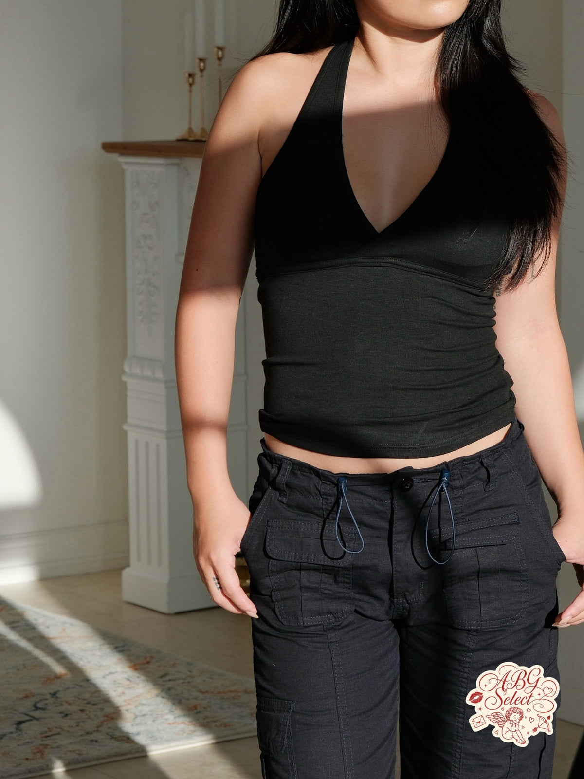 Halter V-Neck Bra Top ☆ 深V掛脖胸墊背心