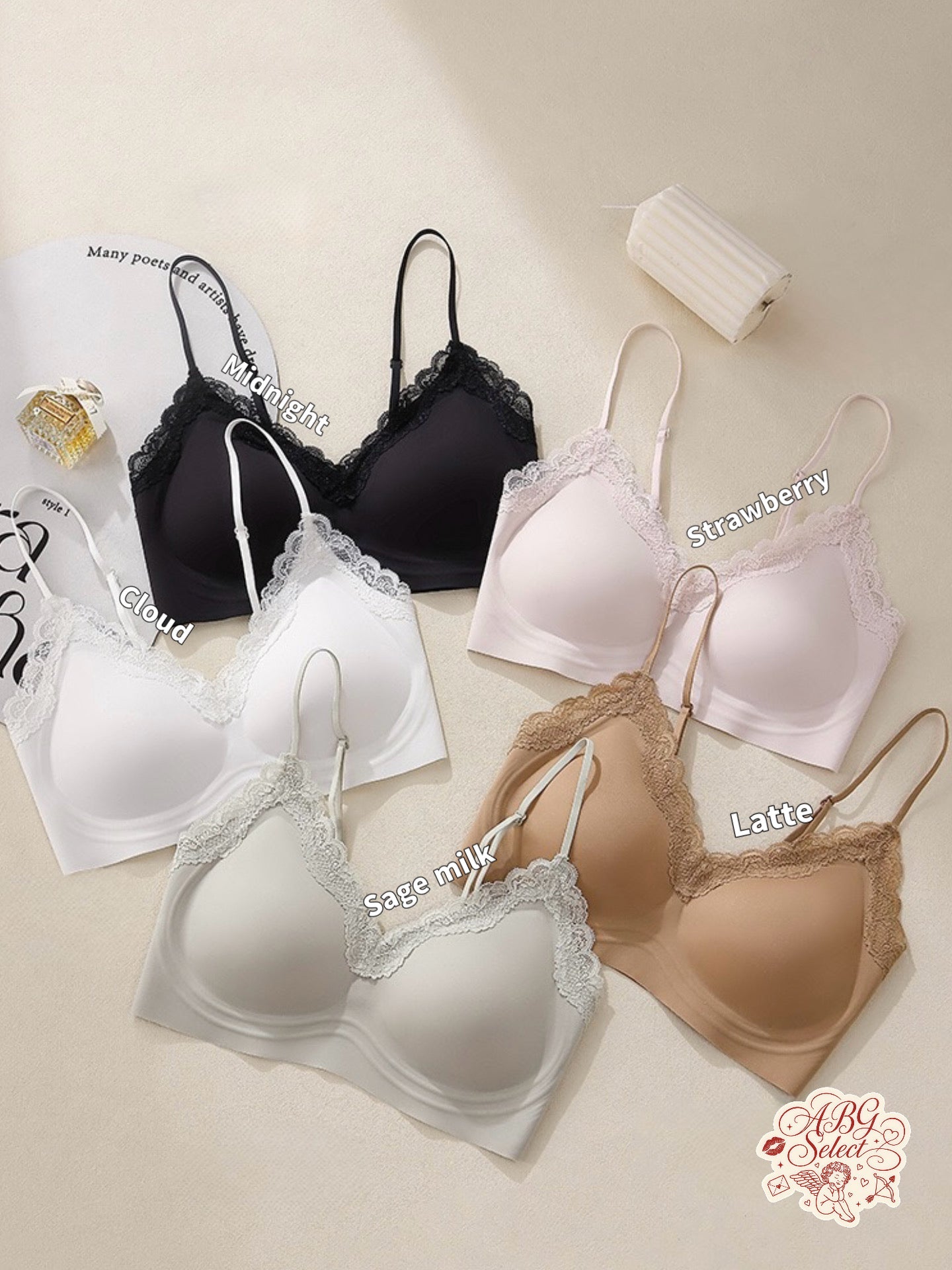 Secret lace bra ☆ 舒服蕾！無痕內搭寶藏