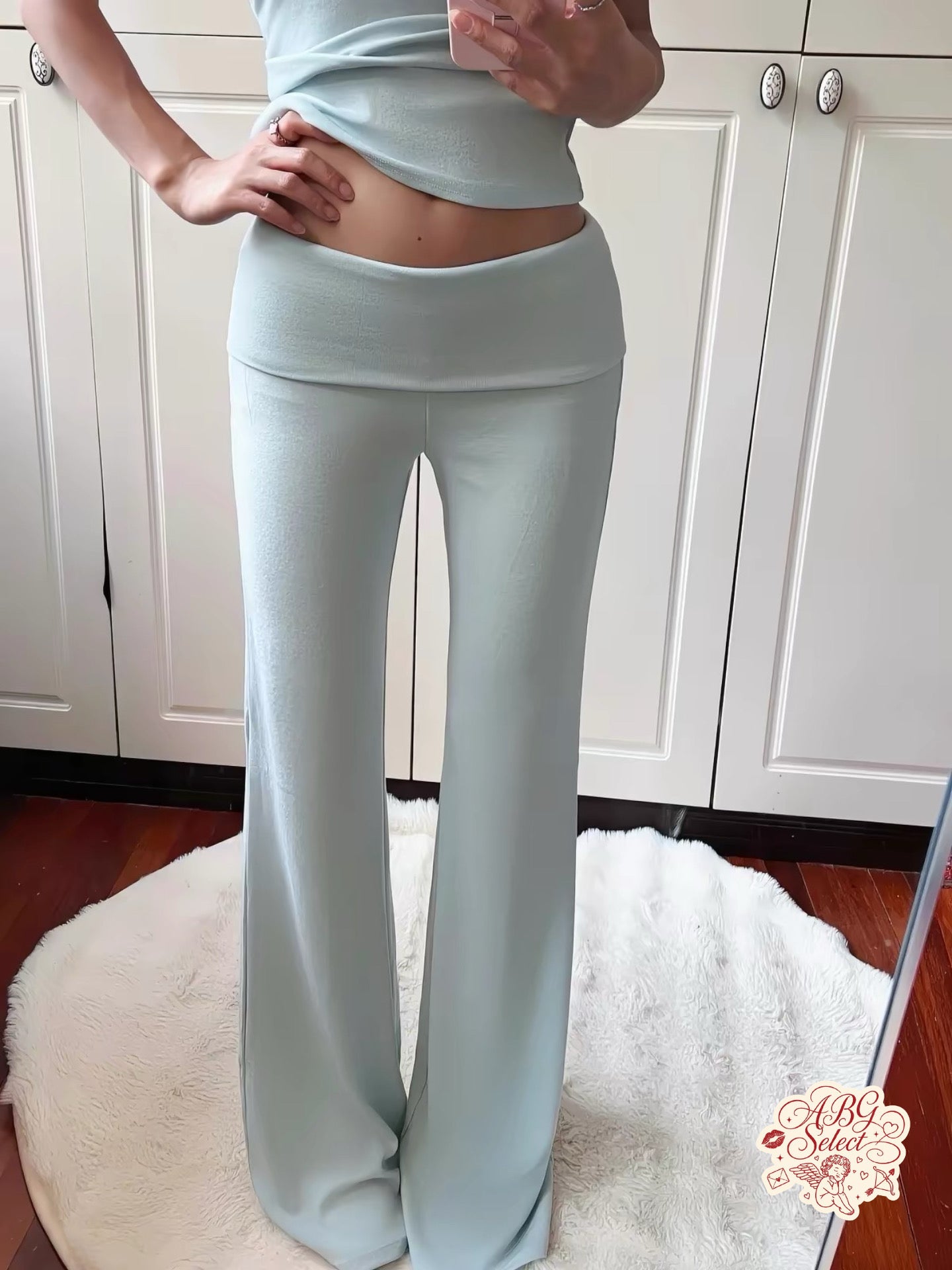 Curve flare set ☆ 工字背心兩件套